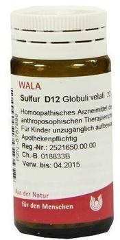 Wala-Heilmittel Sulfur D12 Globuli (20 g)
