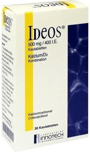 Ideos 500mg/400I.E. Kautabletten (30 Stk.)