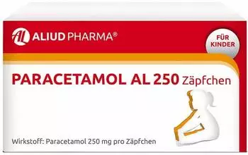 Paracetamol Al 250 Kleinkinder-Suppositorien (10 Stk.)