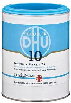 DHU-ARZNEIMITTEL BIOCHEMIE DHU 10 NATRIUM SULFURICUM D 6 Tabletten 1000 St.