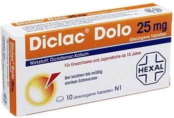 Hexal DICLAC Dolo 25 mg überzogene Tabletten 10 St