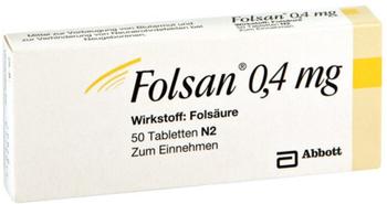 Folsan 0.4 mg Tabletten (50 Stk.)