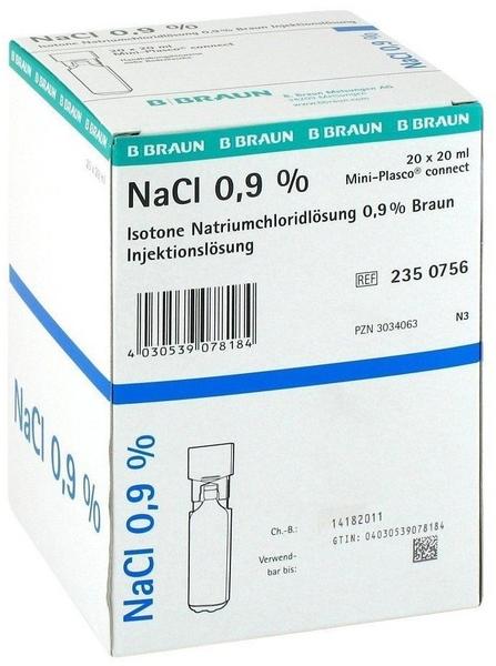 B. Braun Kochsalzloesung 0,9% Miniplasco Connect (20 x 20 ml)