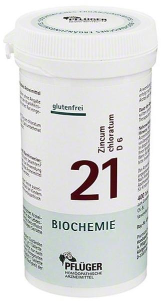 A. Pflüger Biochemie 21 Zincum Chloratum D 6 Tabletten (400 Stk.)