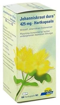 MYLAN DURA GMBH JOHANNISKRAUT DURA 425 mg Hartkapseln 100 St