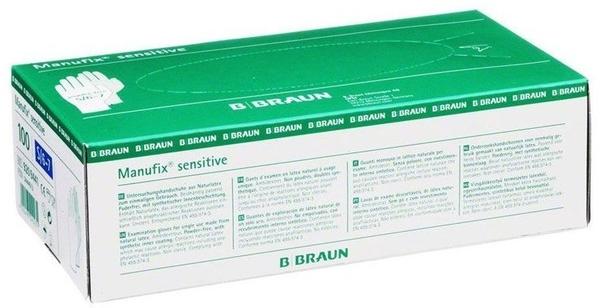B. Braun Manufix Sensitive unsteril puderfrei Gr. S (100 Stk.)