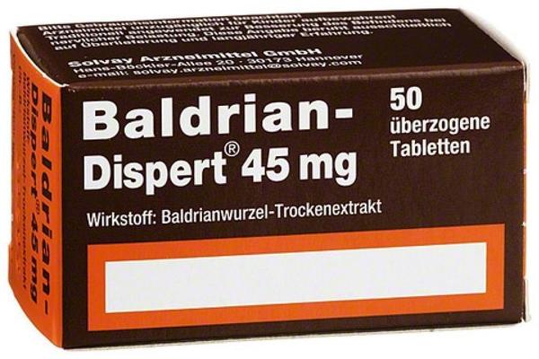 Baldrian Dispert 45 mg Tabl.überzogen (50 Stück)
