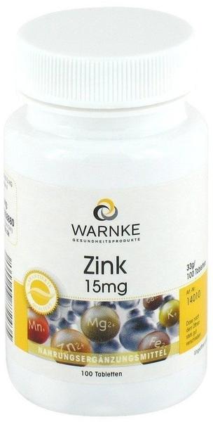 Warnke Gesundheit Zink 15 mg Tabletten (100 Stk..)