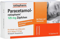 Paracetamol ratiopharm 125 mg 10 St