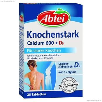 Abtei Knochenstark Calcium 600 + D 3 Tabletten (28 Stk.)