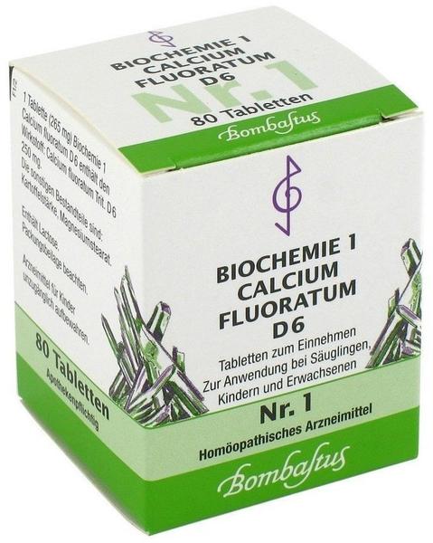 Bombastus Biochemie 1 Calcium Fluoratum D 6 Tabletten (80 Stk.)