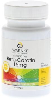Warnke Gesundheit Betacarotin 15 mg natürlich (100 Stk.)