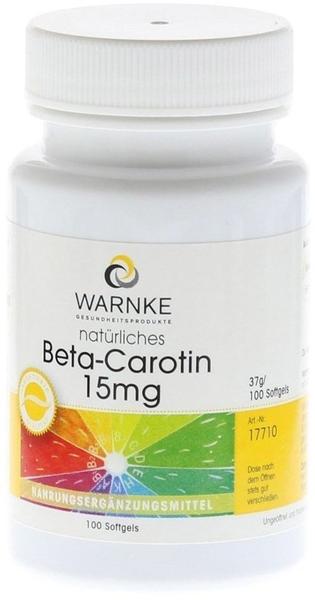 Warnke Gesundheit Betacarotin 15 mg natürlich (100 Stk.)