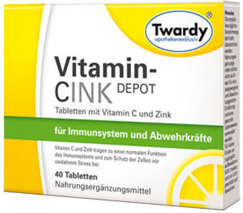 Twardy Vitamin Cink Depot Tabletten (40 Stk.)