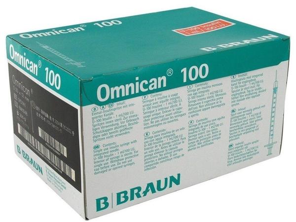 B. Braun Omnican 100 Ins.Kan.Spr.F.U 100 Ins.1 ml/100 Iu (100 Stk.)