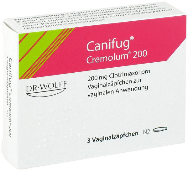 Canifug Cremolum 200 Vaginalsuppos. (3 Stk.)