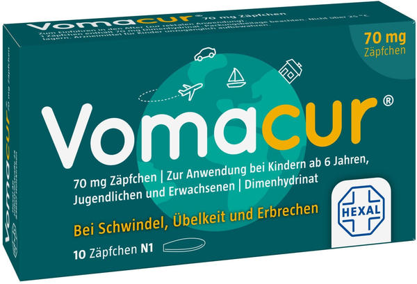 Vomacur 70 Suppositorien (10 Stk.)