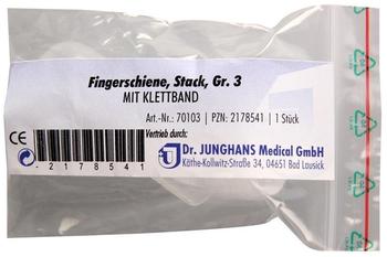 Dr. Junghans Medical Fingerschiene nach Stack Gr. 3 mit Klettband