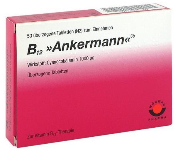 Wörwag Pharma B 12 Ankermann Dragees (50 Stk.)