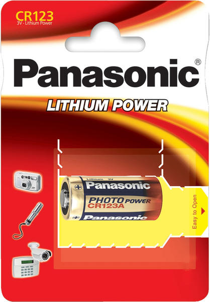 Fotobatterien Allgemeine Daten & Eigenschaften Panasonic CR123A 1400 mAh Photo Power Batterie (34509)