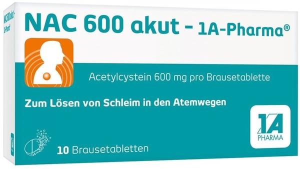 Nac 600 Akut Brausetabletten (10 Stk.)