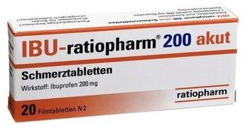 Ratiopharm IBU-ratiopharm 200mg akut Schmerztabletten 20 St.