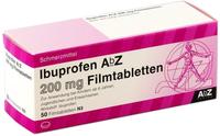 PZN-DE 01016055, Ibuprofen AbZ 200 mg Filmtabletten Inhalt: 50 St