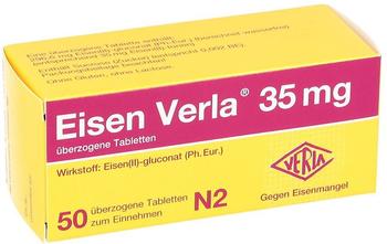 Eisen Verla 35 mg überzogene Tabletten (50 Stk.)