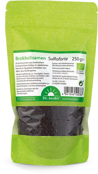 Dr. Jacobs Brokkolisamen Sulfoforte Bio Sulforaphan (250 g)