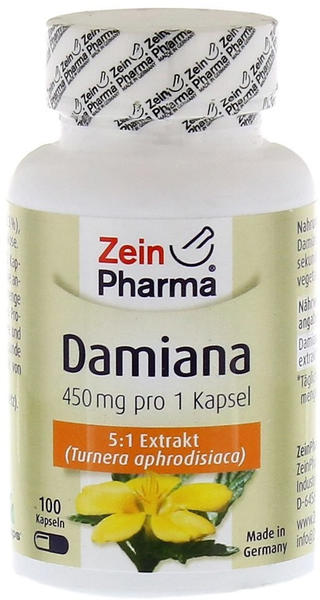ZeinPharma Damiana 450 mg 5:1 Blattextrakt Kapseln (100 Stk.)