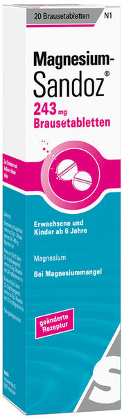 Magnesium Sandoz 243 mg Brausetabletten (20 Stk.)