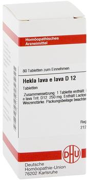 DHU-ARZNEIMITTEL HEKLA LAVA e lava D12 Tabletten 80 St.