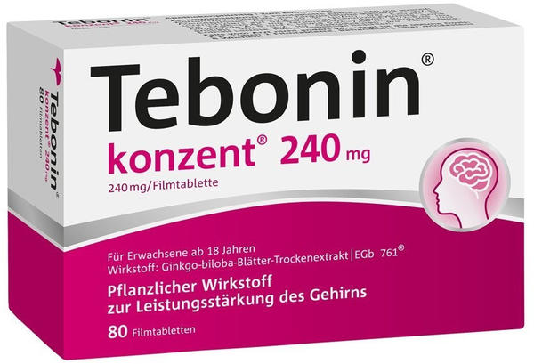 Tebonin Konzent 240 mg Filmtabletten (80 Stk.)
