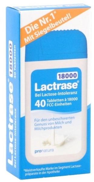 Pro Natura Lactrase 18000 FCC Tabletten Klickspender (40 Stk.)
