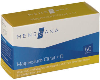 MensSana Magnesiumcitrat + D Kapseln (60 Stk.)