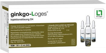 Dr. Loges Ginkgo Loges Injektionslösung D 4 Ampullen (50 x 2 ml)