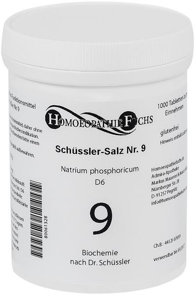 Apofaktur Schüssler Nr.9 Natrium Phosphoricum D6 Tabletten (1000 Stk.)