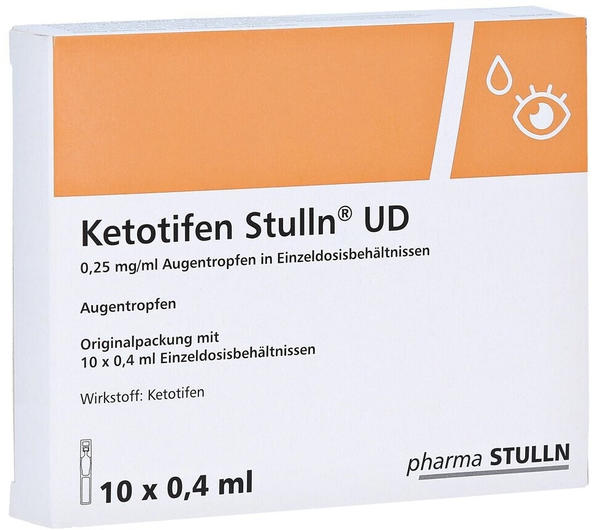 Ketotifen Stulln UD Augentropfen Einzeldosispipetten (10 x 0,4 ml) Test ❤️  Testbericht.de Mai 2022