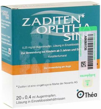 Zaditen ophta sine Augentropfen (20 Stk.)