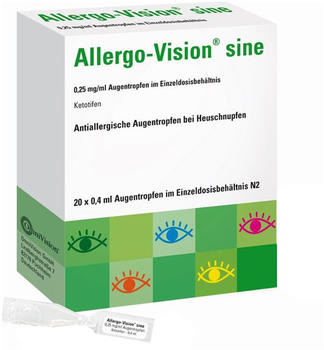 Allergo-Vision sine 0.25 mg/ml AT Einzeldosisbehältnis (50 x 0,4 ml)