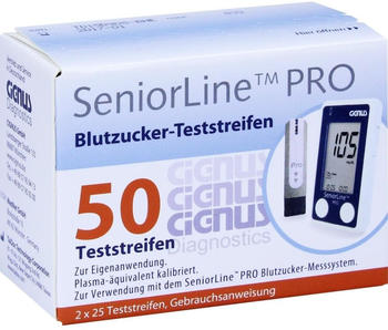 Cignus Seniorline Pro Blutzuckerteststreifen ( 2 x 25 Stk.)