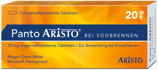 Panto Aristo bei Sodbrennen 20 mg magensaftresistente Tabletten (14 Stk.)