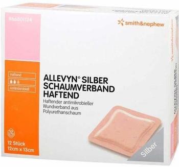 SMITH & NEPHEW GMBH ALLEVYN Silber Schaumverband Haftend 12x13cm