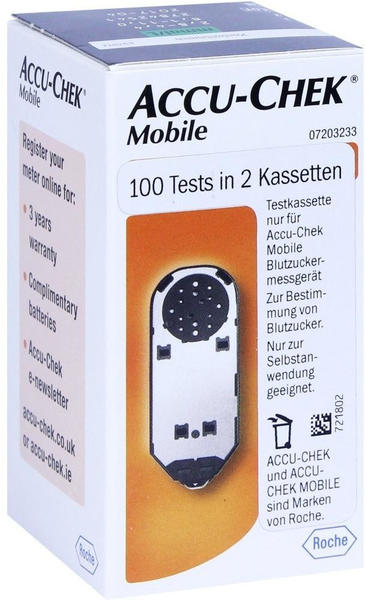 AxiCorp Accu-Chek Mobile Testkassette Plasma II (100 Stk.)