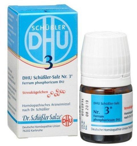 Dr. Schüßler Salze Biochemie Nr. 3 Ferrum phosphoricum D12 Globuli (10 g)