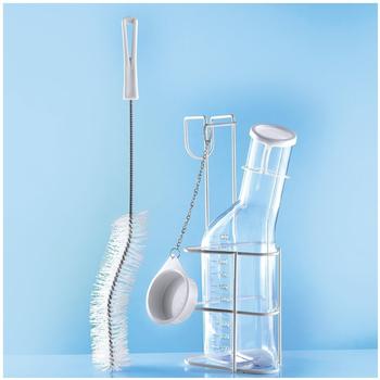 Sundo Homecare GmbH Urinflaschen-Set standard, Urinflasche klar, Bürste und Halter mit Deckel)