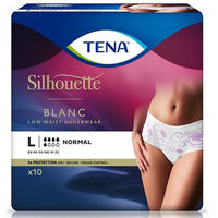 TENA Silhouette Normal Blanc Gr. L Inkontinenzunterw&auml;sche, 10 St&uuml;ck 10 St