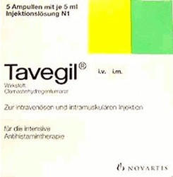 Tavegil Injektionsl&ouml;sung 2 mg/2 ml Ampullen (5 x 2 ml)
