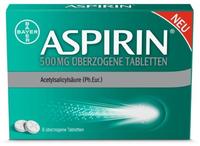 PZN-DE 10203595, Aspirin 500 mg &uuml;berzogene Tabletten Inhalt: 8 St