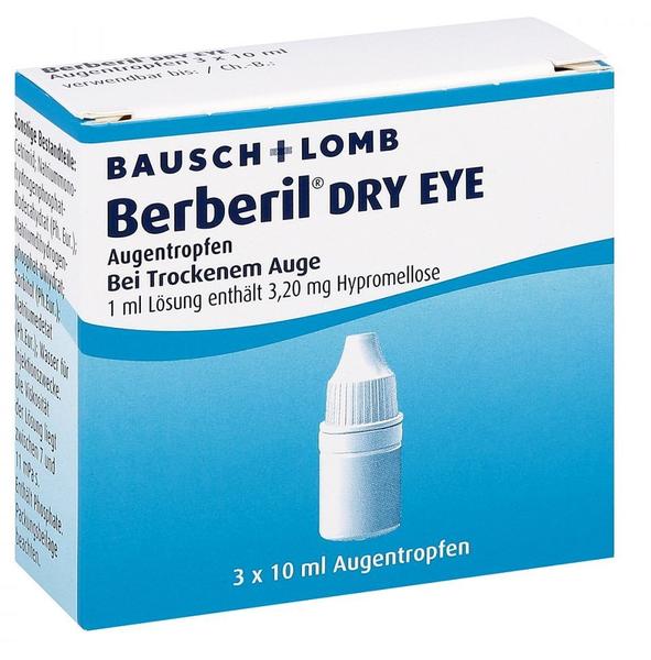 Berberil Dry Eye Augentropfen (3 x 10 ml) Test - ❤️ Testbericht.de Juni 2022
